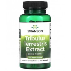 Swanson uztura bagātinātājs Standartizēts tribuļa ekstrakts (tribulis) 500mg, 60 kaps.
